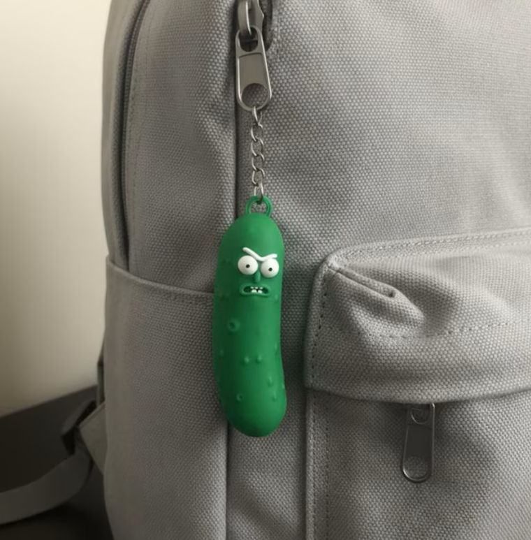 Miniatura 2 do modelo 3D Pickle Rick Inspired Keychain Set 