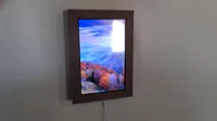 Portrait, wall mount (wood grain)
