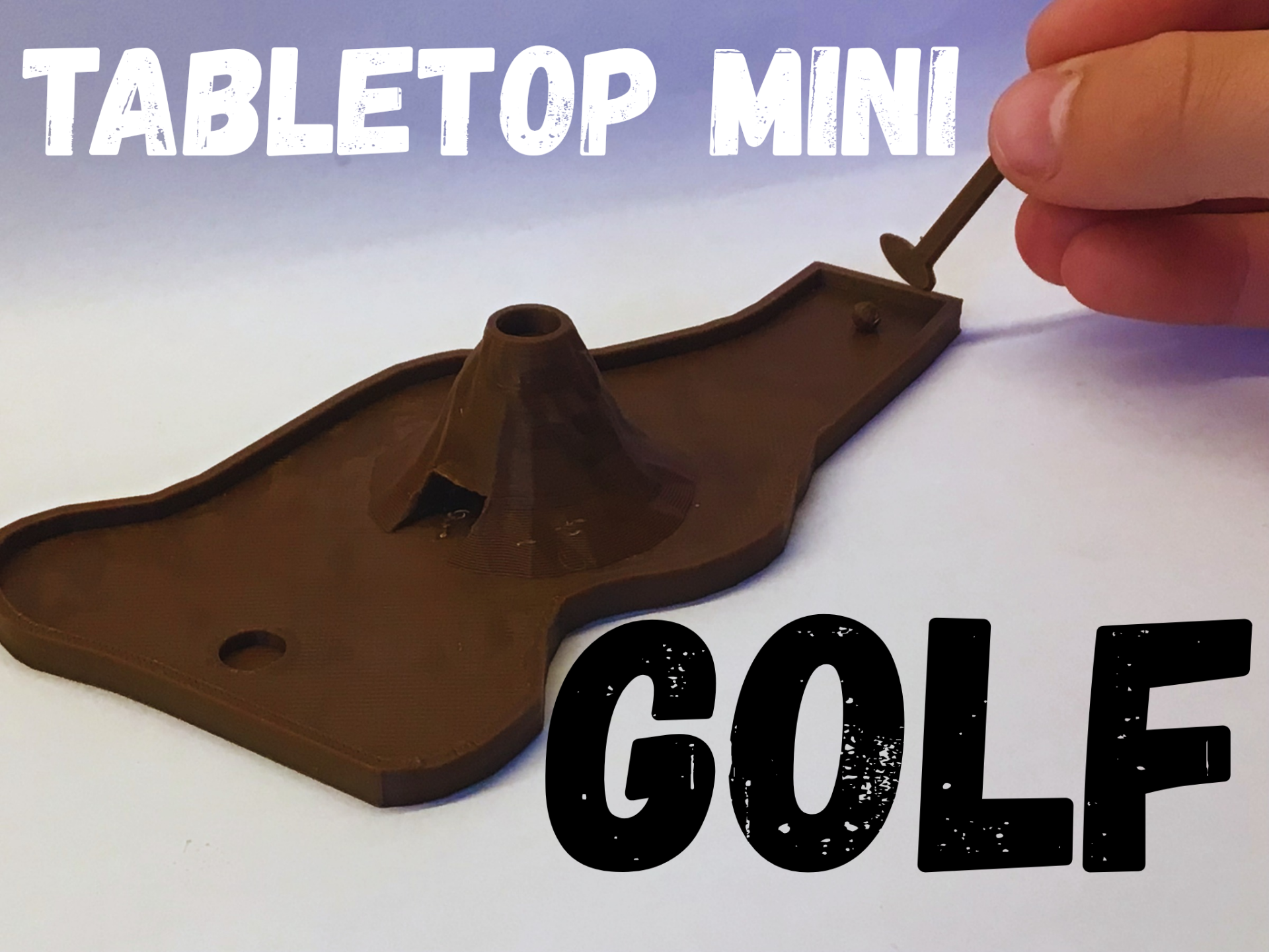 Miniatura 1 do modelo 3D Tabletop mini golf #1