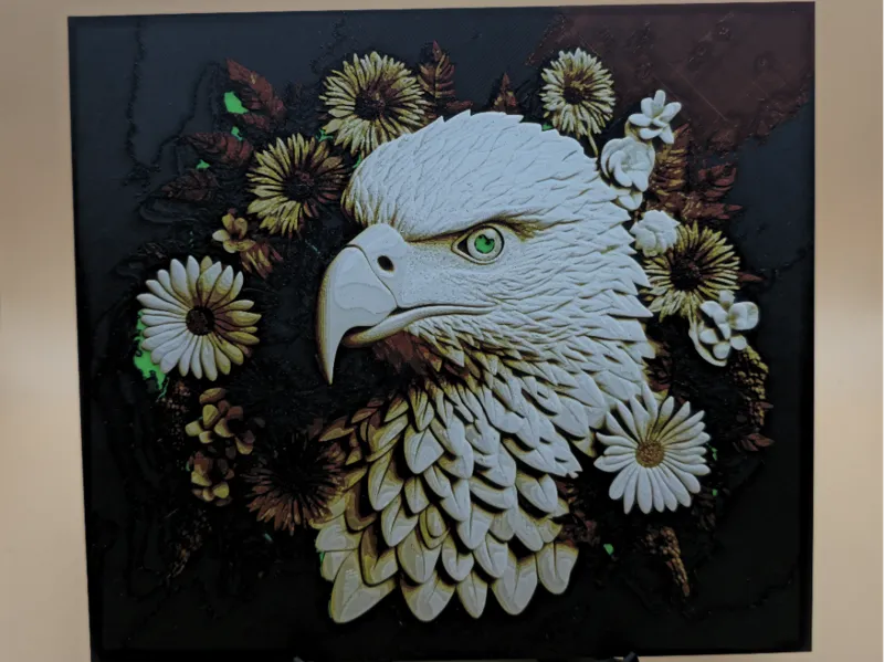 Amazing Eagle Hueforge