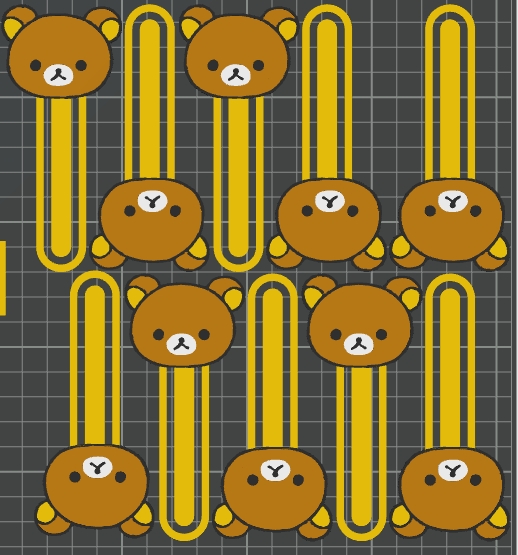 Miniatura 1 do modelo 3D 轻松熊/熊妹妹Korilakkuma-书签