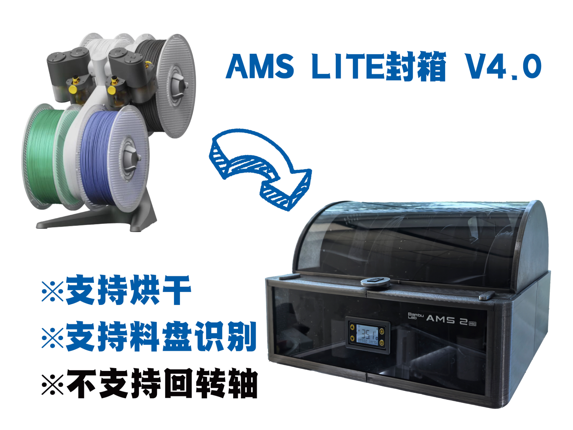 Miniatura 1 do modelo 3D AMS LITE封箱 V4.0
