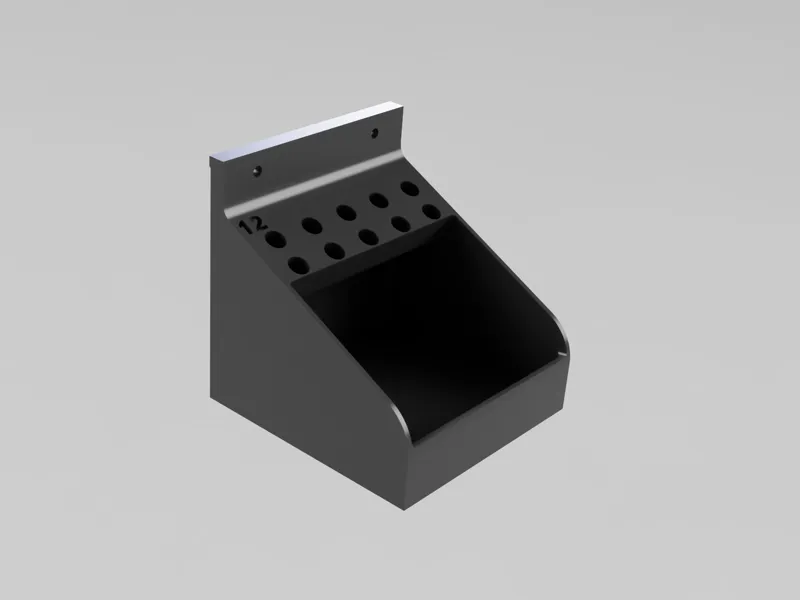 Wall-Mounted Storage System for Milling Cutter 