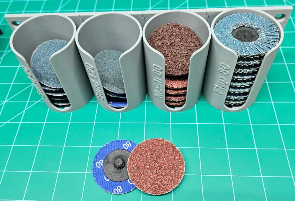 2in Quick Change Sanding Disc Modular Storage - Free 3D Print Model ...