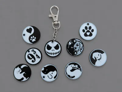 Shopping Cart Coin Keychains