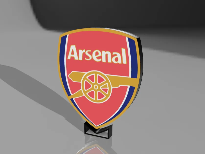 Arsenal FC LED Lightbox - Free 3D Print Model - MakerWorld