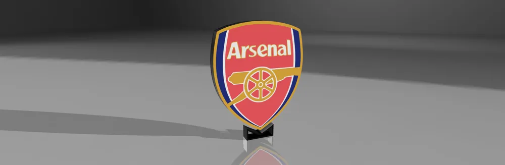 Arsenal FC LED Lightbox - Free 3D Print Model - MakerWorld