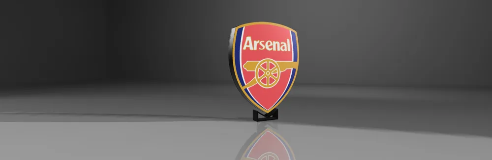 Arsenal FC LED Lightbox - Free 3D Print Model - MakerWorld