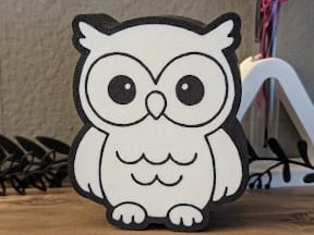 Lichtbox "Eule"