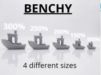 Benchy / 4 different sizes ( from 150% to 300% )