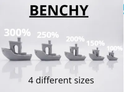 Benchy / 4 different sizes ( from 150% to 300% )