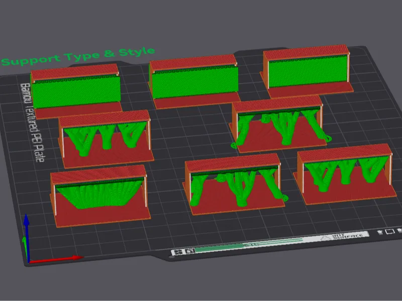 Support Type Test + Top Z Distance