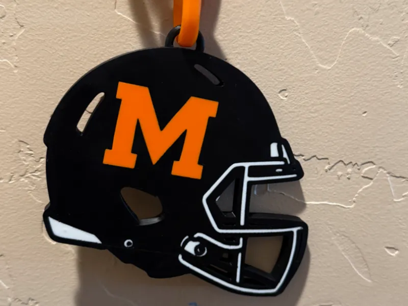 Murray Spartan Football helmet pendant