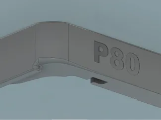 P80 G17 mag release - enhanced