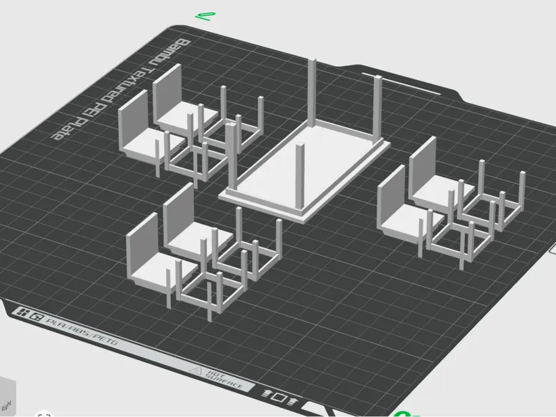 Table with 6 Chairs, M=1/20