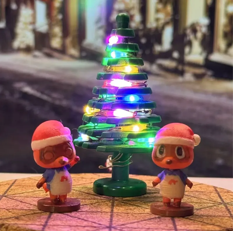 Timmy and Tommy Christmas version   动物森友会的豆狸和粒狸圣诞版