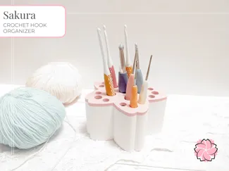Sakura Crochet Hook Organizer 
