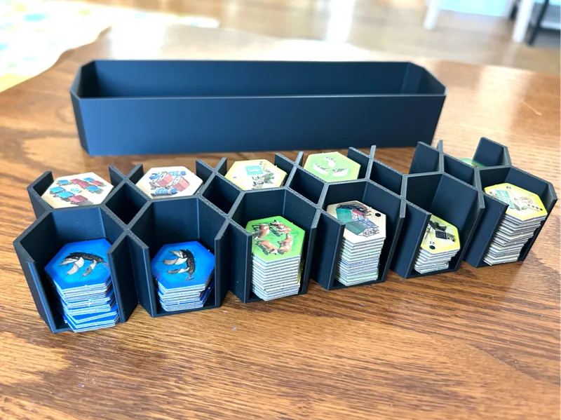Castle of Burgundy (100 Games Ver) hexagon storage