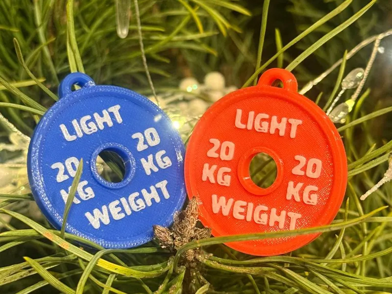 Gym Plate Keychain “LIGHT WEIGHT”