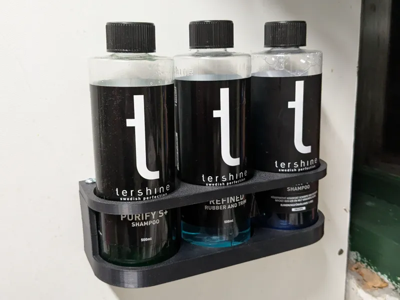 Spraycan bottle holder wall mount