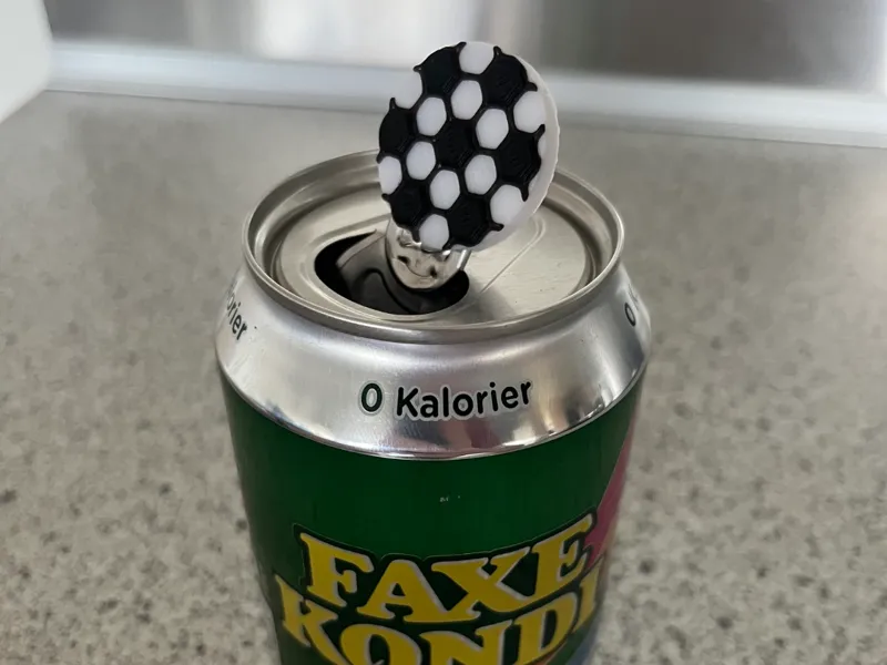 Soccer/Football soda can opener