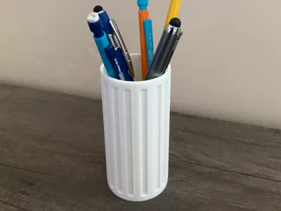 Cylinder Pencil Holder Office Desk Organizer