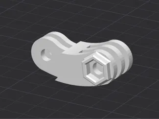 GoPro Chin Mount Angle Adapter ~ ONLY 6 Grams!