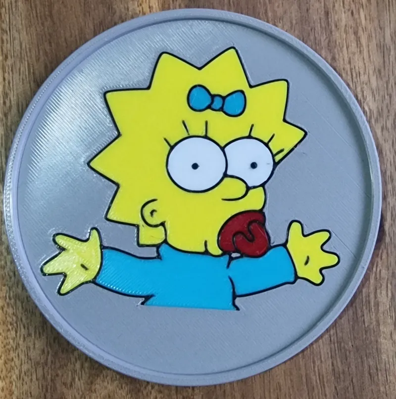 Maggie Simpson Drinks Coaster