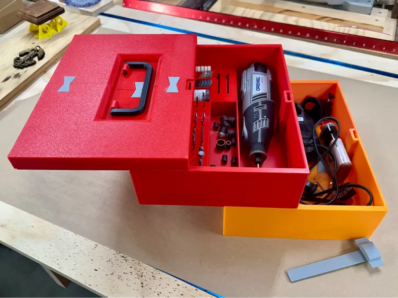 ROTARY TOOL STORAGE BOX