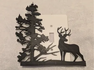 Deer light switch cover