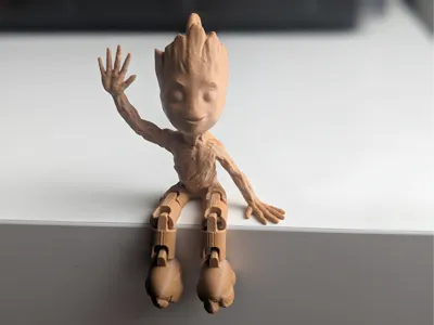 Articulated Groot | Simple No Support Flexible