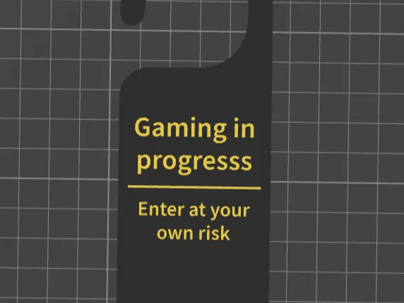 Gaming door sign