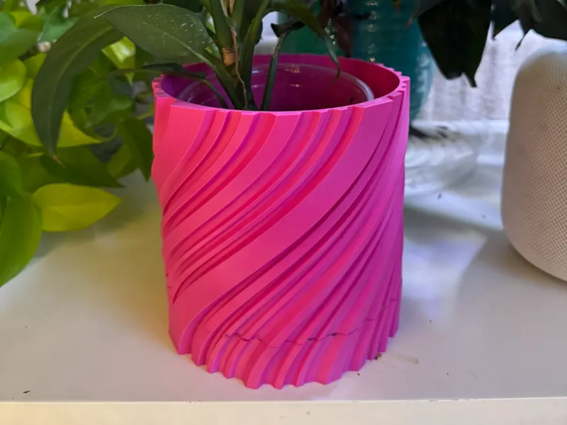 Vortex Plant Pot + Hidden Saucer