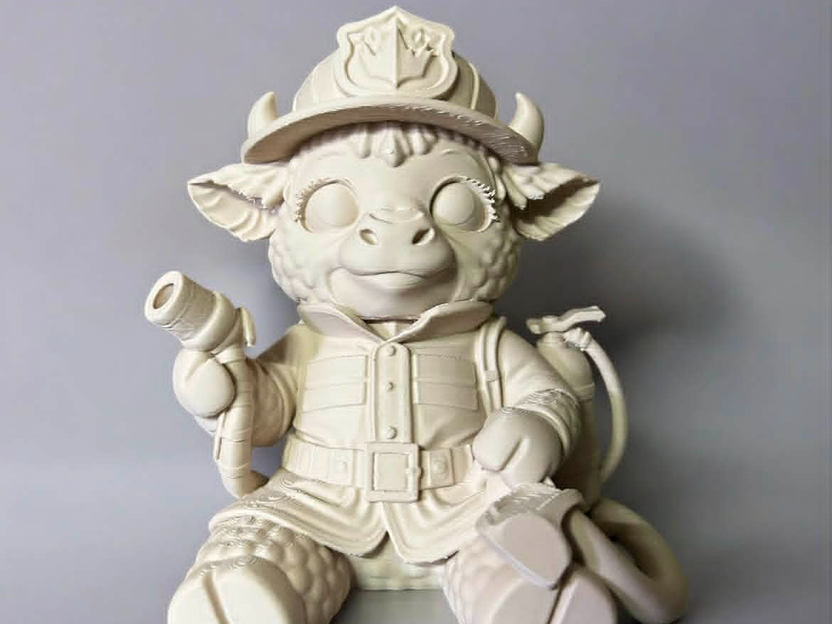 Highland Cow Fireman