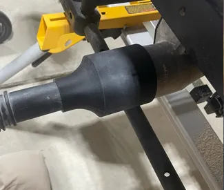 Dewalt table saw to Stanley shop vac