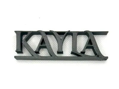 BoldName Custom Nameplate – Kayla Edition