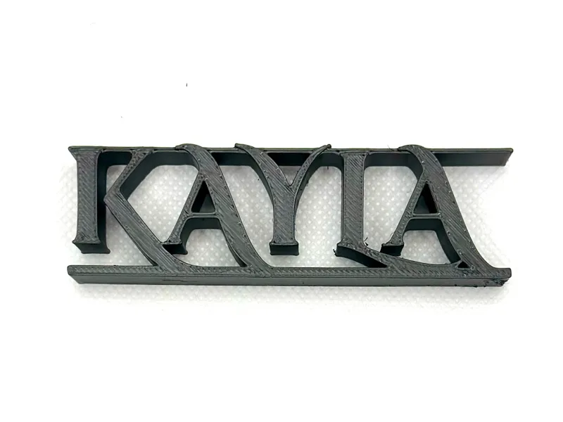 BoldName Custom Nameplate – Kayla Edition