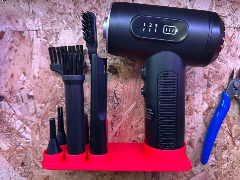 Wall mounted compressed air duster holder