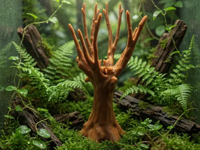 3D Terrarium Decoration Tree 2