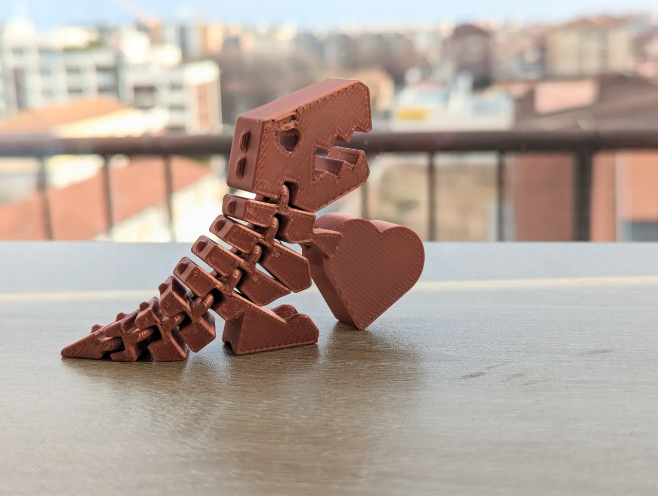 FlexiDino Print in Place T-Rex for Valentine's Day view 2