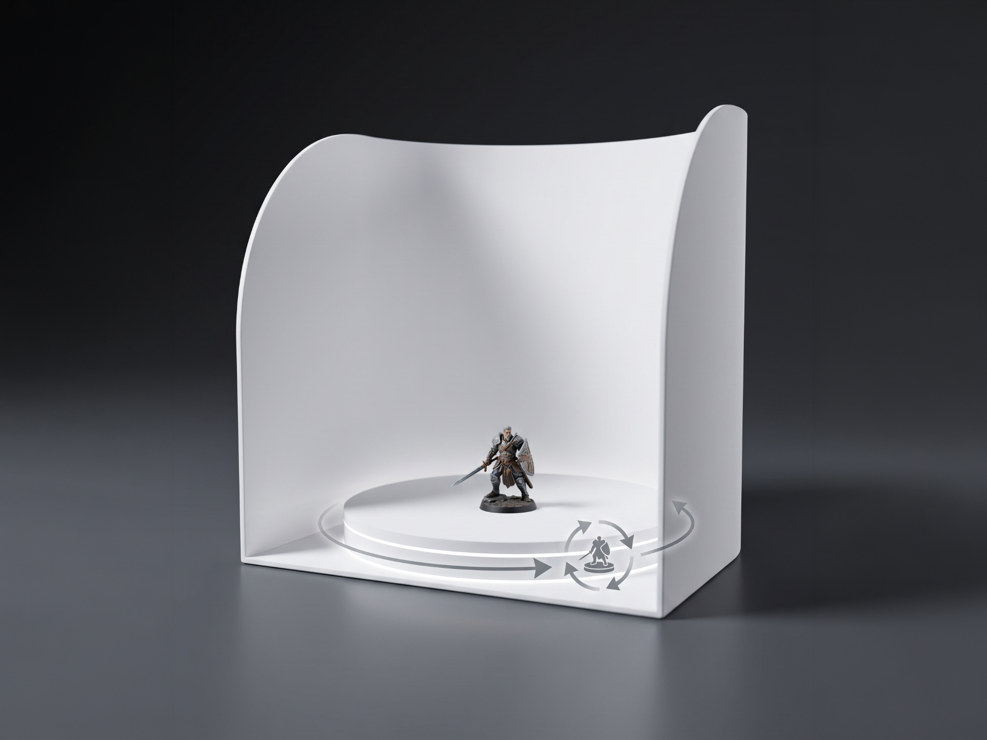 Rotating Photobox Studio | 194mm Turntable