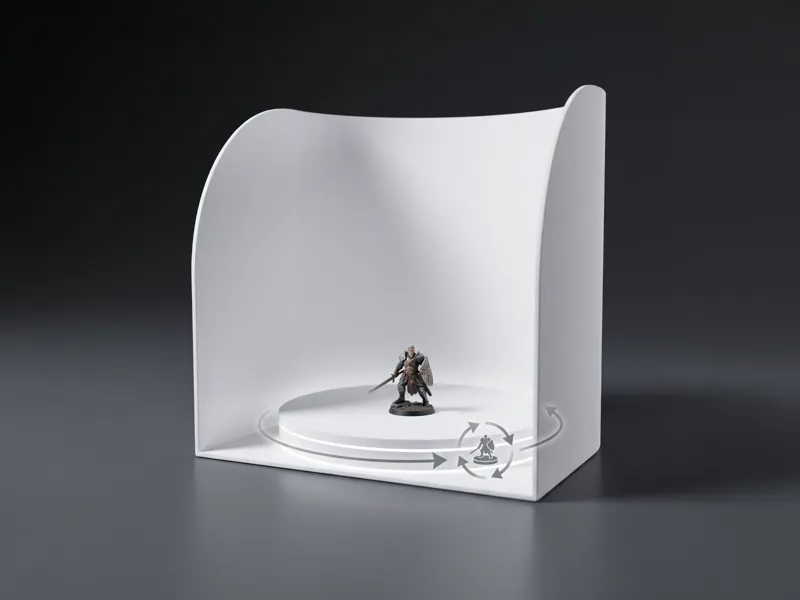 Rotating Photobox Studio | 194mm Turntable