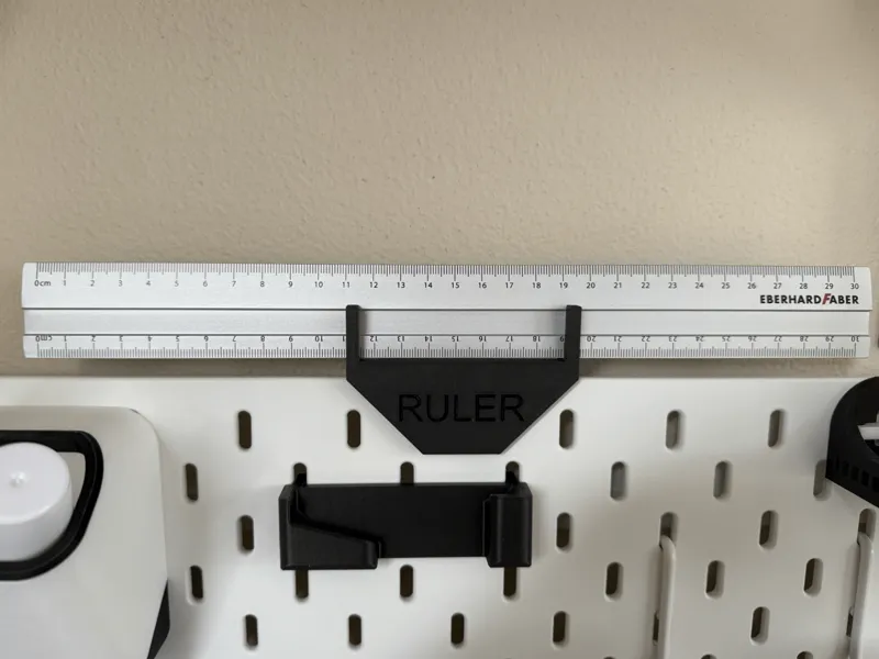 Ruler Holder for IKEA Skadis