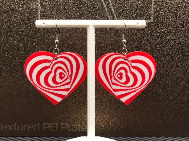 Twisted hearts earrings