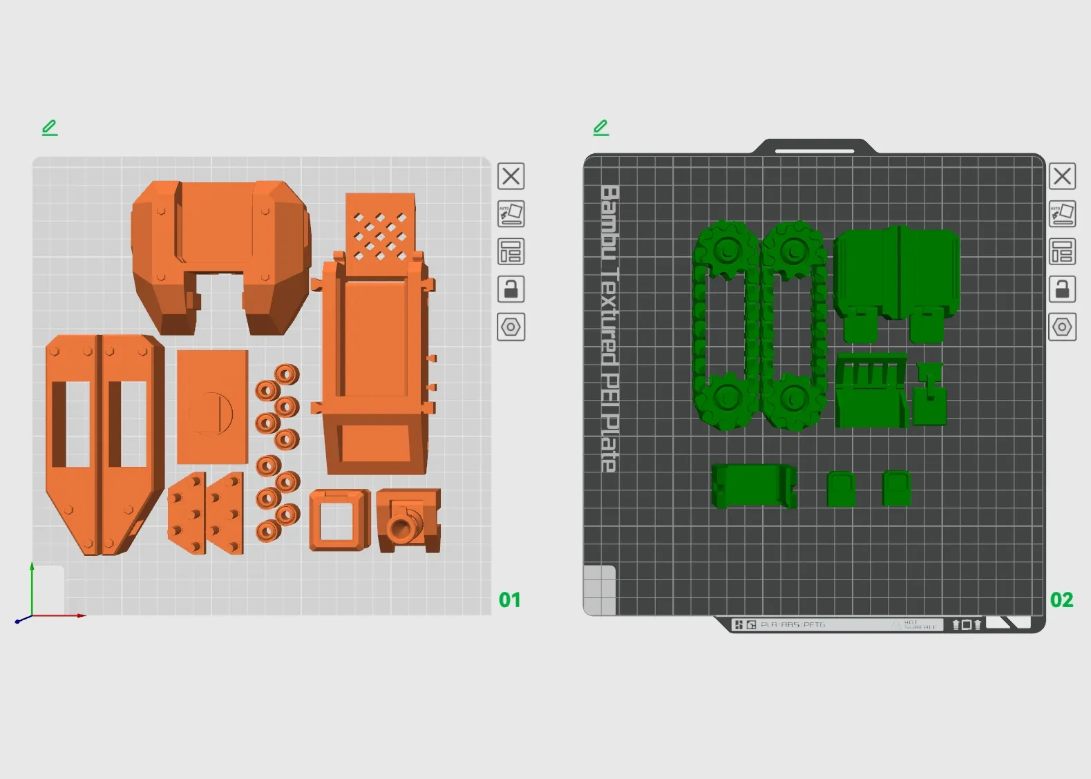 Miniatura 4 do modelo 3D 趣味拼装坦克