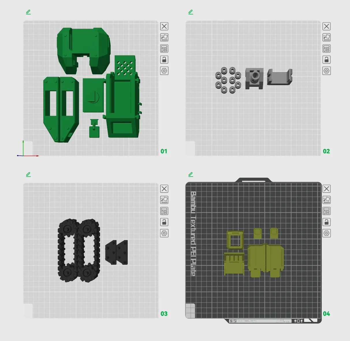 Miniatura 5 do modelo 3D 趣味拼装坦克