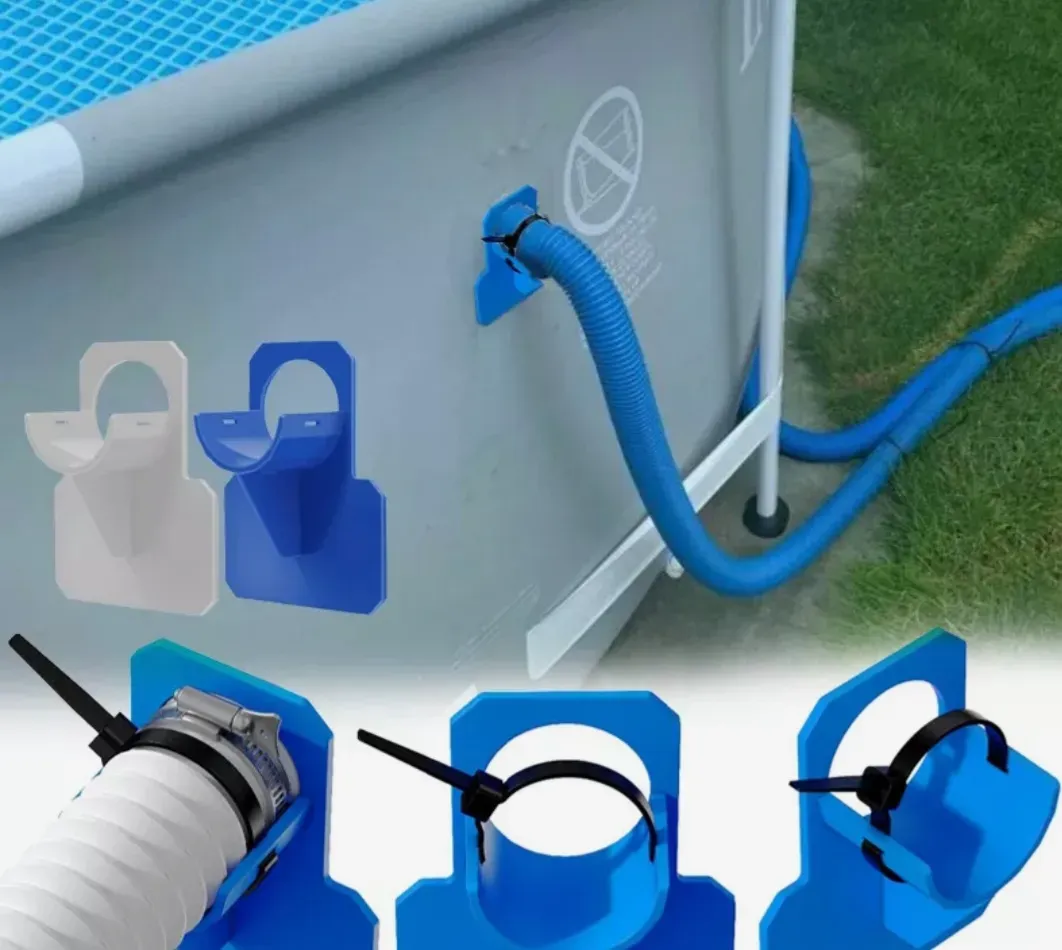 Support pour tuyau de piscine
