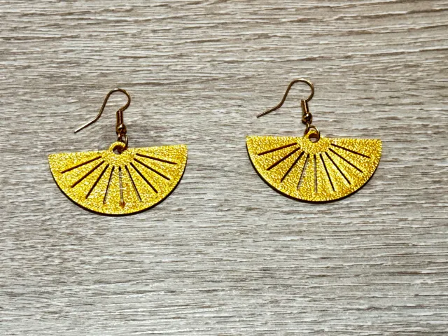 half circle earring