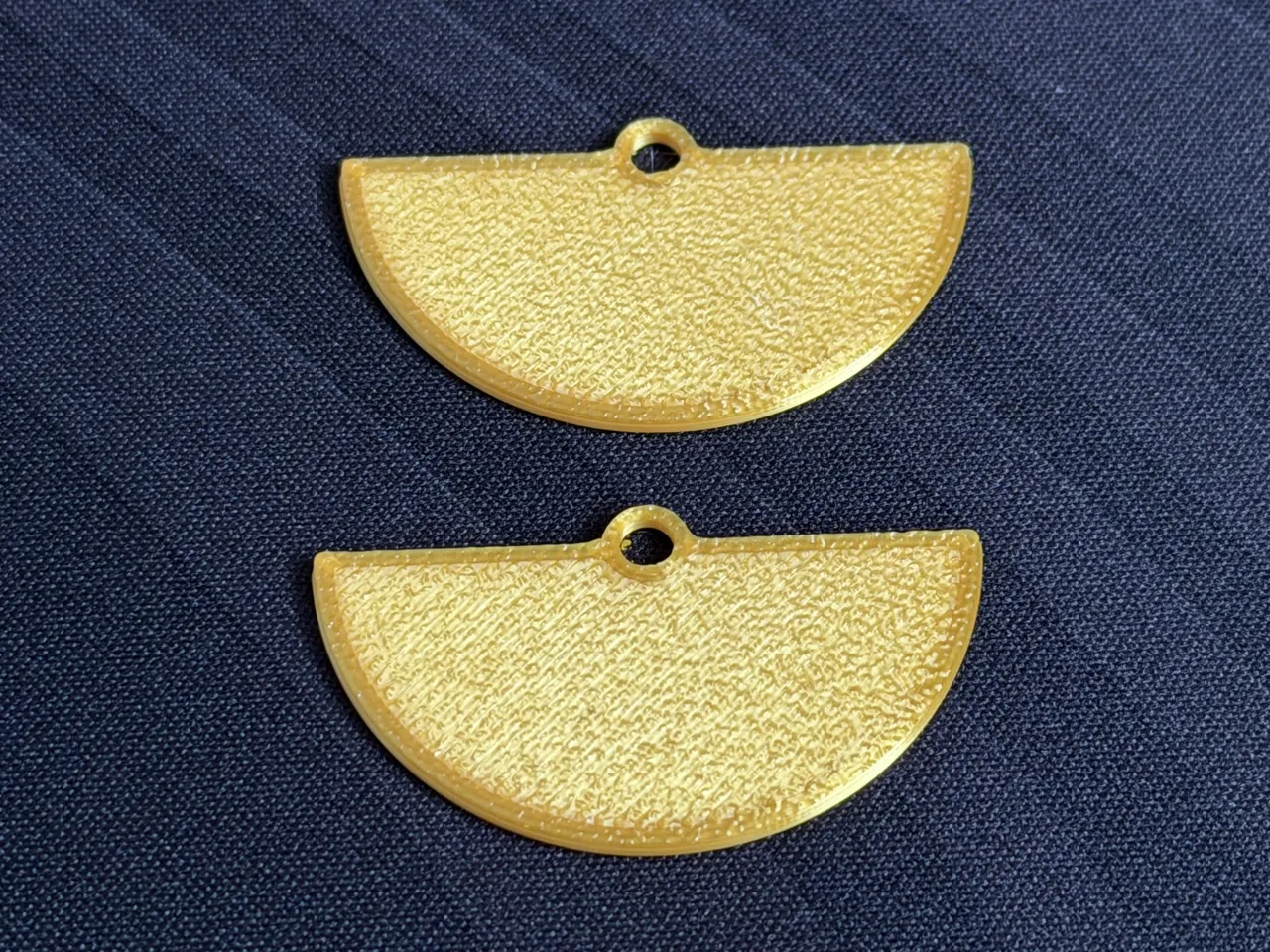 half circle earring view 2