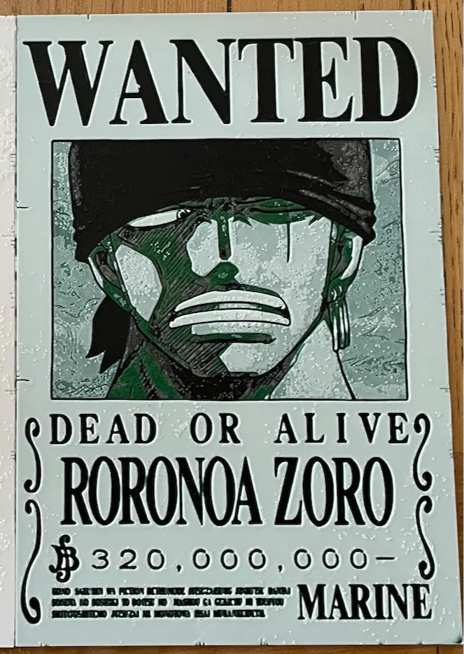 HueForge Zoro 4 colors